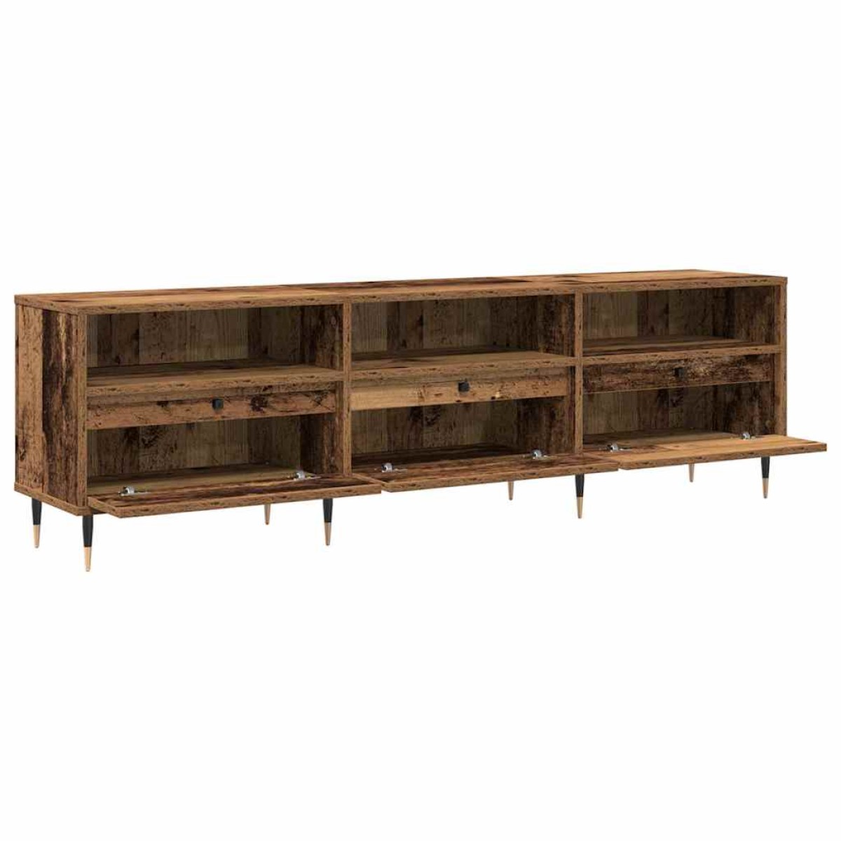 vidaXL Ντουλάπι TV 150 x 30 x 45 εκ Παλιό Ξύλο Επεξεργασμένο Ξύλο
