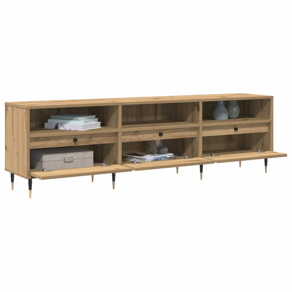 vidaXL Ντουλάπι TV 150 x 30 x 45 εκ Artisan Oak Επεξεργασμένο Ξύλο