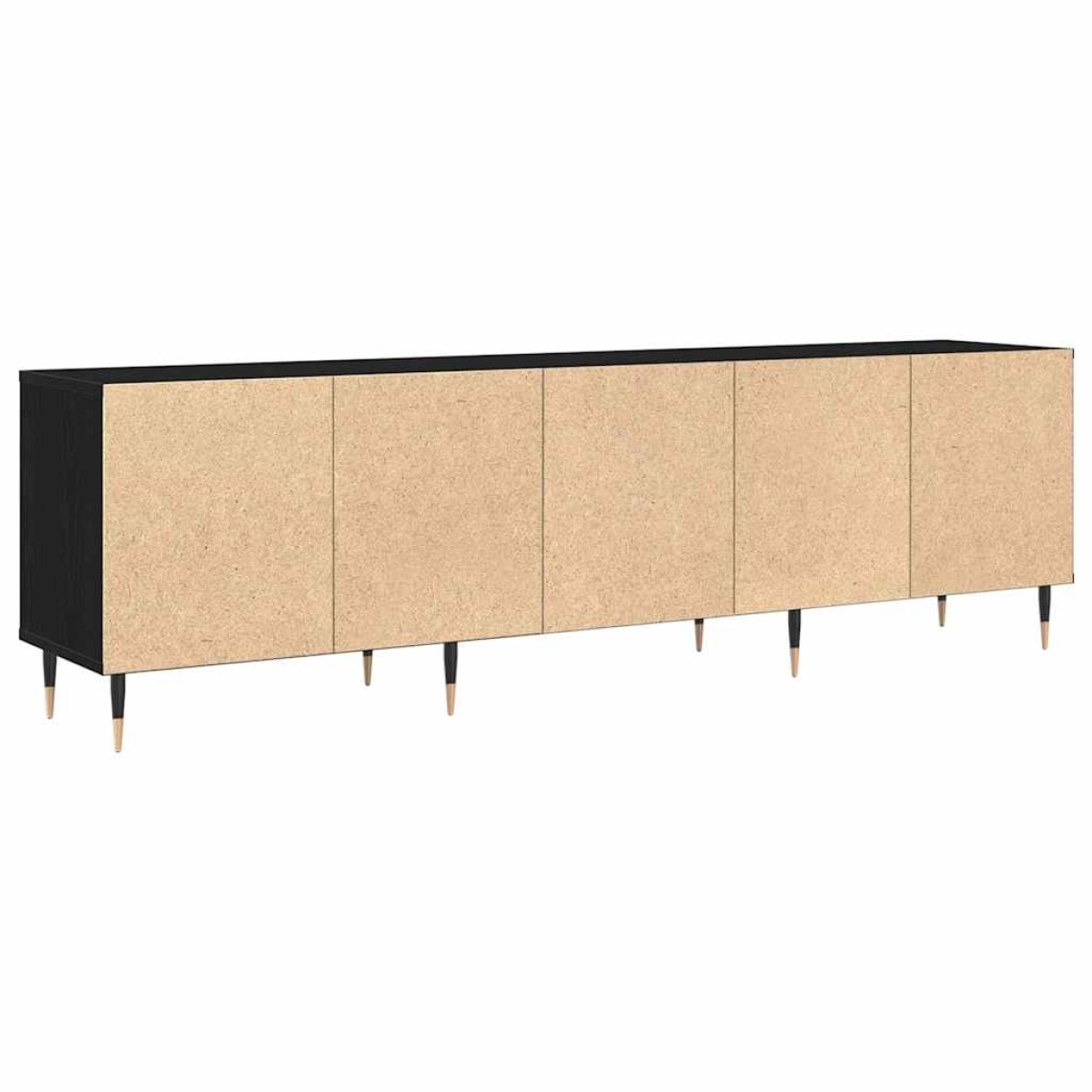 vidaXL Ντουλάπι TV 150 x 30 x 45 εκ Μαύρη Οξυά Επεξεργασμένο Ξύλο