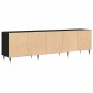 vidaXL Ντουλάπι TV 150 x 30 x 45 εκ Μαύρη Οξυά Επεξεργασμένο Ξύλο
