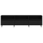 vidaXL Ντουλάπι TV 150 x 30 x 45 εκ Μαύρη Οξυά Επεξεργασμένο Ξύλο