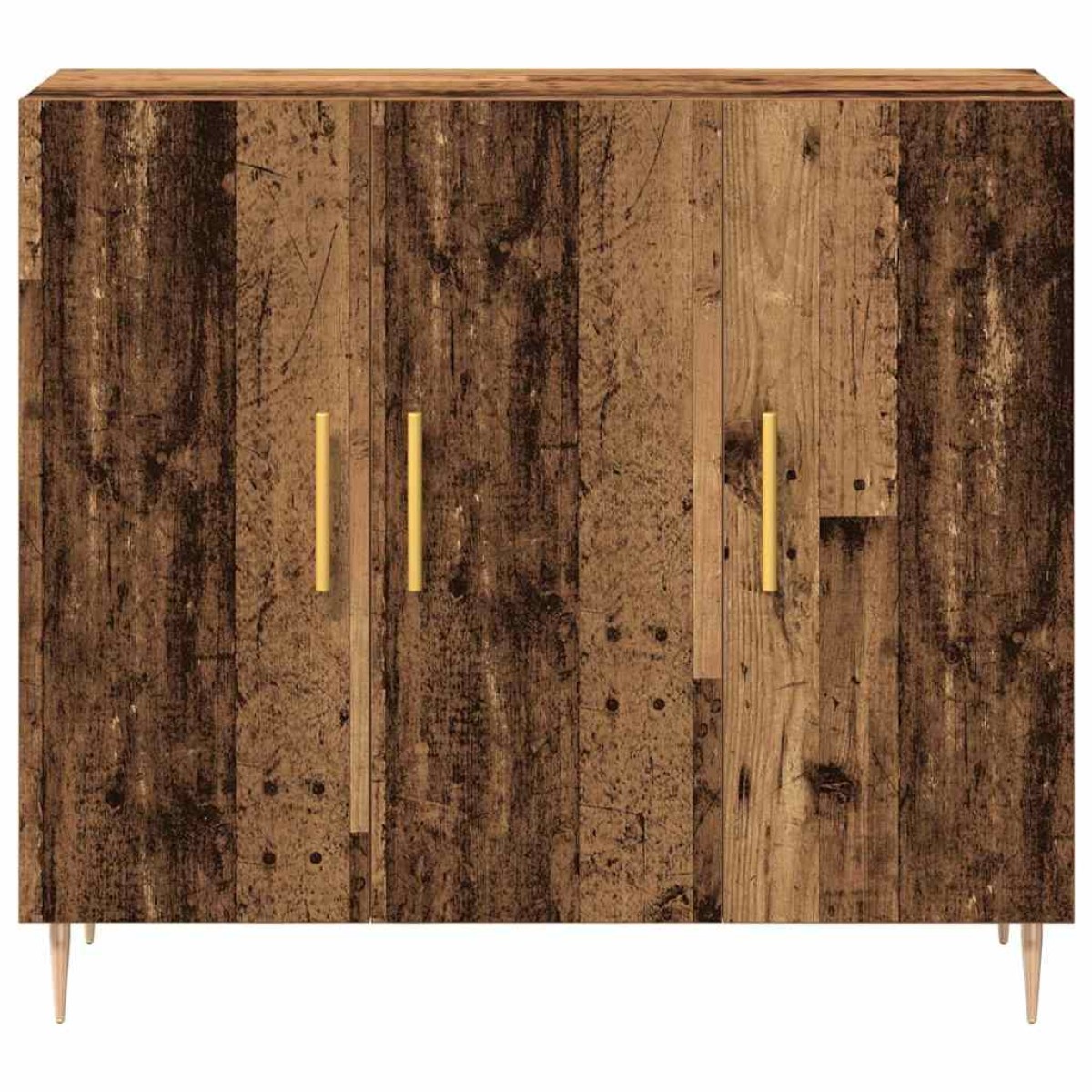 vidaXL Πλαϊνό γραφείο Παλιό ξύλο 90 x 34 x 80 εκ. Επεξεργασμένο Ξύλο