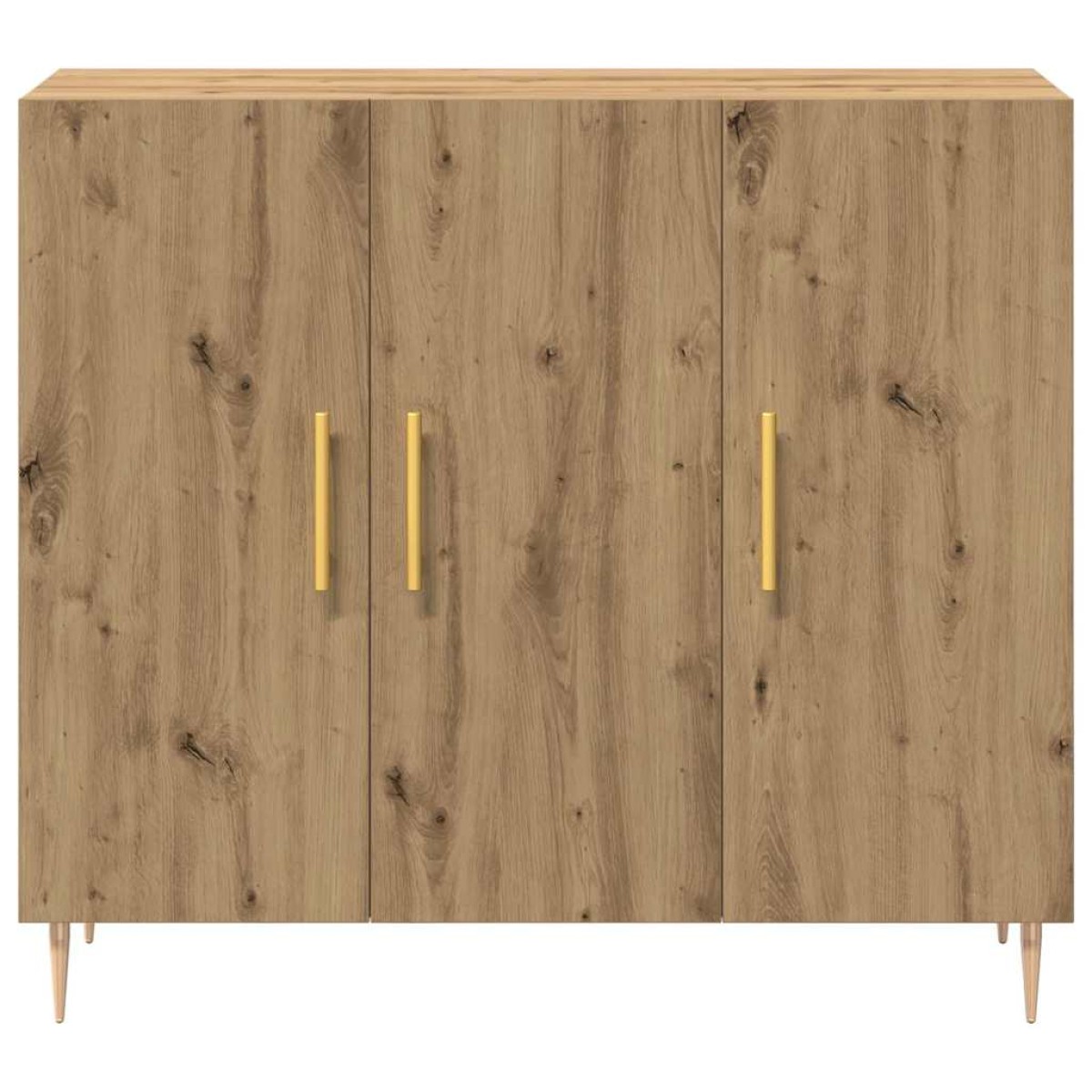 vidaXL Πλαϊνό γραφείο Artisan Oak 90 x 34 x 80 εκ. Επεξεργασμένο Ξύλο