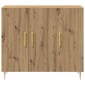 vidaXL Πλαϊνό γραφείο Artisan Oak 90 x 34 x 80 εκ. Επεξεργασμένο Ξύλο