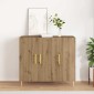 vidaXL Πλαϊνό γραφείο Artisan Oak 90 x 34 x 80 εκ. Επεξεργασμένο Ξύλο