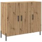 vidaXL Πλαϊνό γραφείο Artisan Oak 90 x 34 x 80 εκ. Επεξεργασμένο Ξύλο