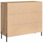 vidaXL Πλαϊνό γραφείο Artisan Oak 90 x 34 x 80 εκ. Επεξεργασμένο Ξύλο