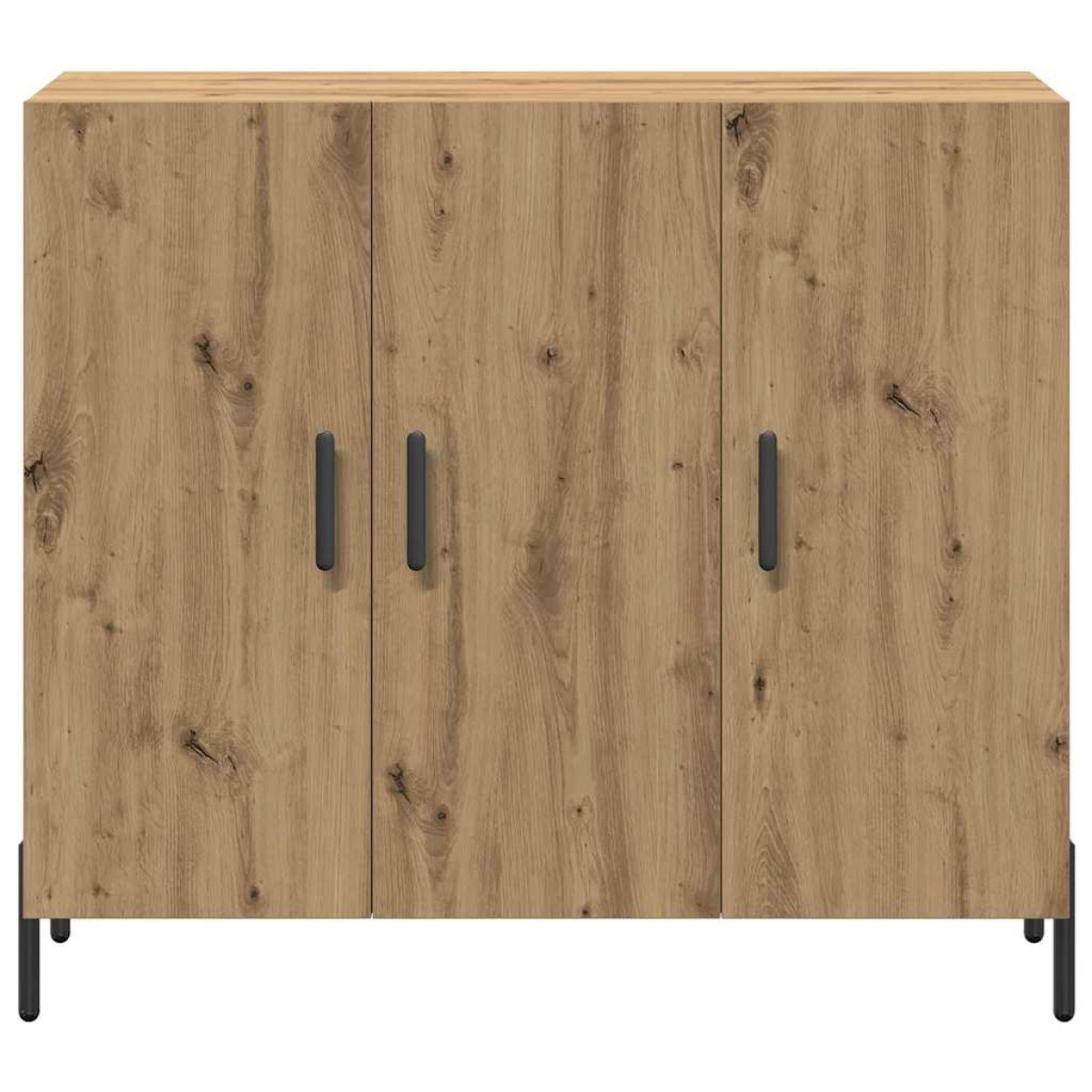 vidaXL Πλαϊνό γραφείο Artisan Oak 90 x 34 x 80 εκ. Επεξεργασμένο Ξύλο