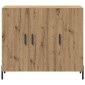 vidaXL Πλαϊνό γραφείο Artisan Oak 90 x 34 x 80 εκ. Επεξεργασμένο Ξύλο