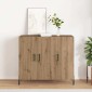 vidaXL Πλαϊνό γραφείο Artisan Oak 90 x 34 x 80 εκ. Επεξεργασμένο Ξύλο