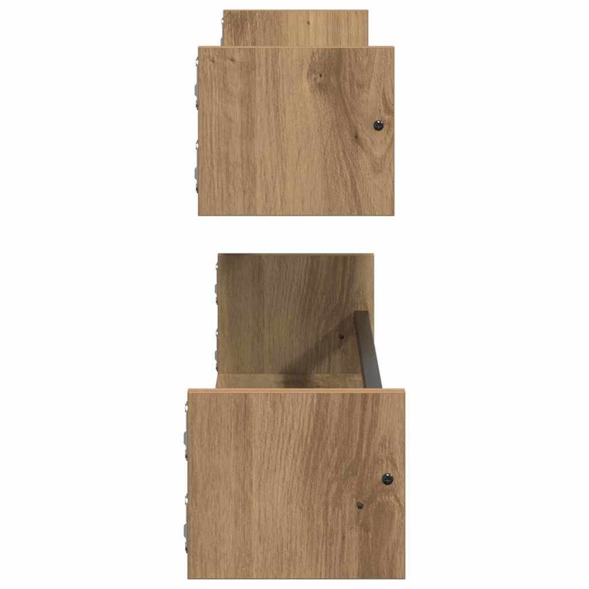 vidaXL Ράφι Τοίχου Επιτοίχιο 2 τμχ. Artisan Oak 80 x 16 x 14 cm
