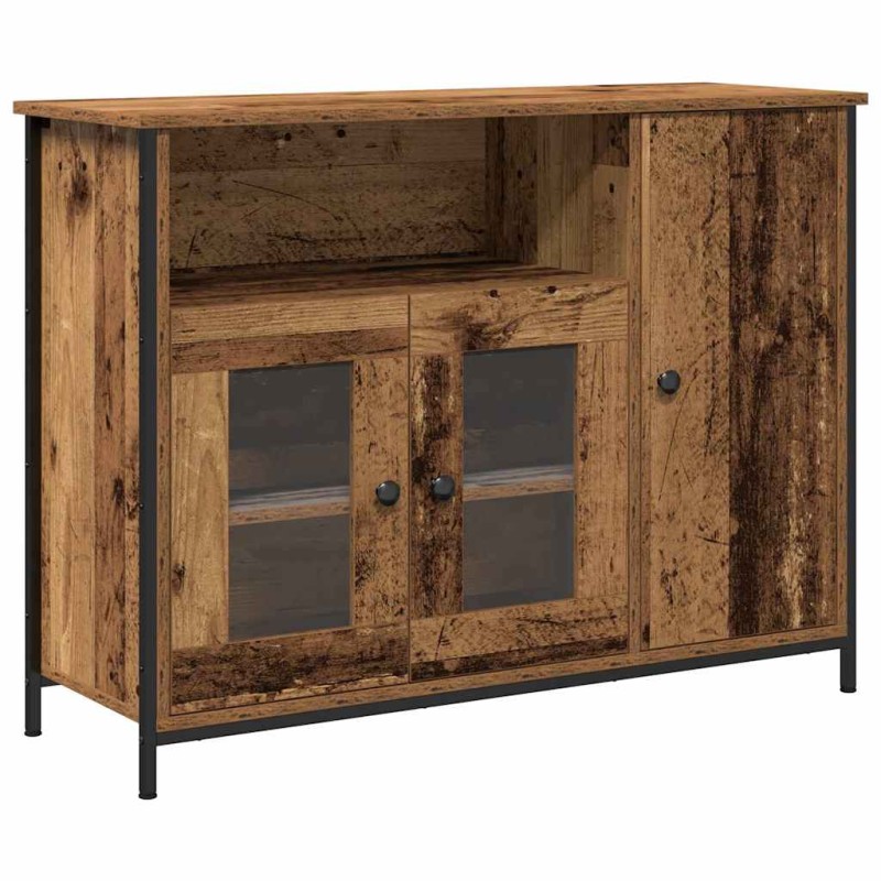 vidaXL Πλαϊνό γραφείο Παλιό ξύλο 100 x 35 x 75 εκ.
