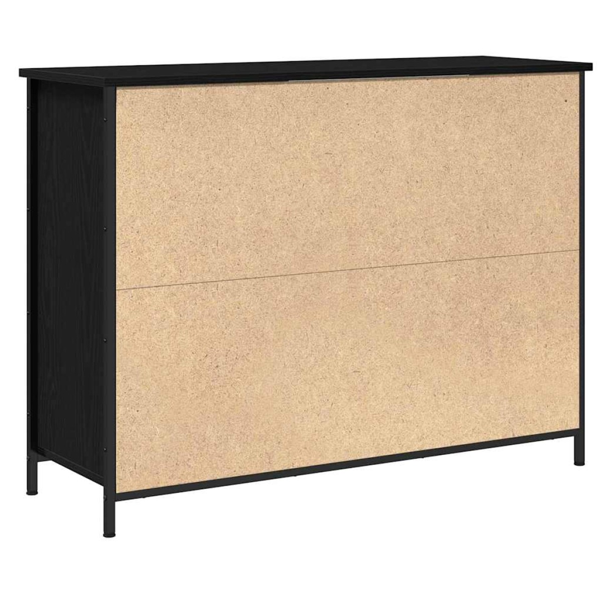 vidaXL Πλαϊνό γραφείο Μαύρη Οξυά 100 x 35 x 75 εκ.