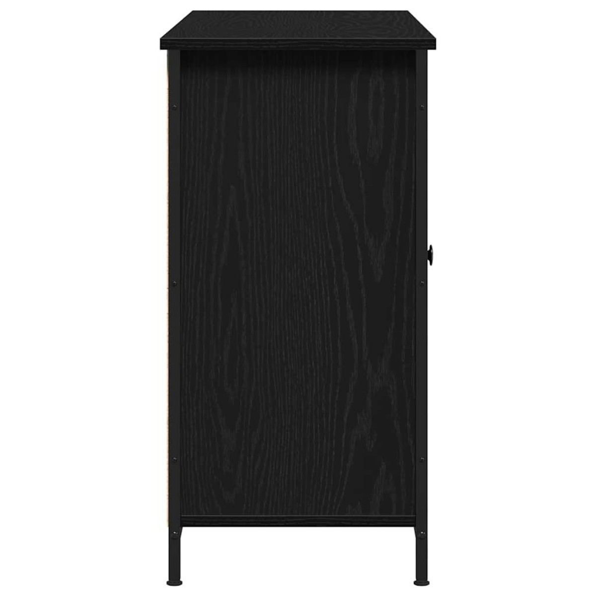 vidaXL Πλαϊνό γραφείο Μαύρη Οξυά 100 x 35 x 70 εκ.