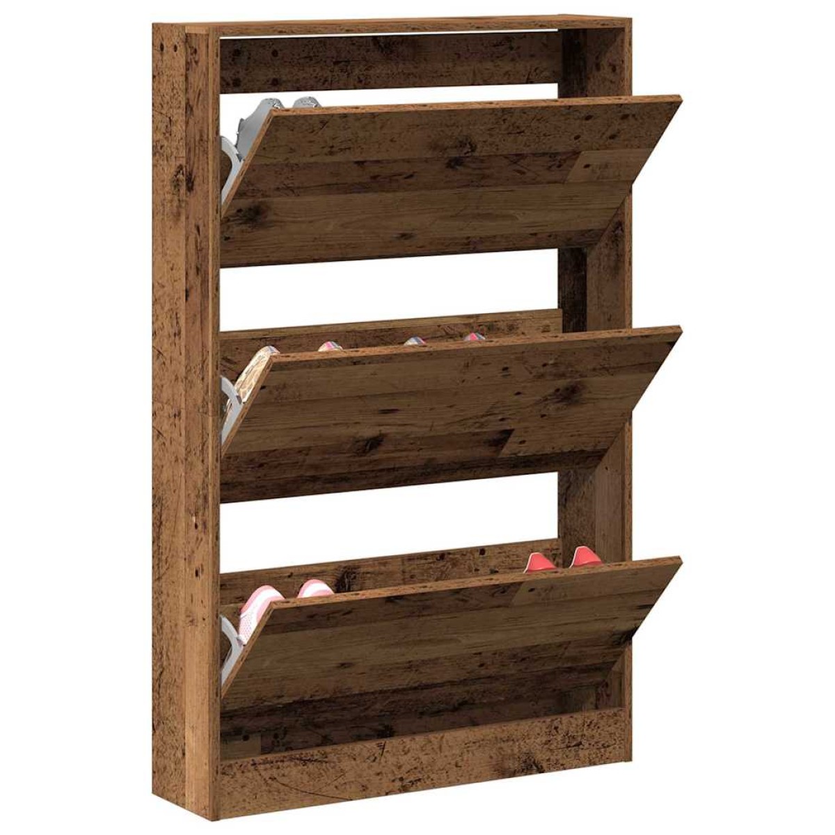 vidaXL Ντουλάπα Παπουτσιών 80 x 21 x 125,5 cm Επεξεργασμένο Ξύλο
