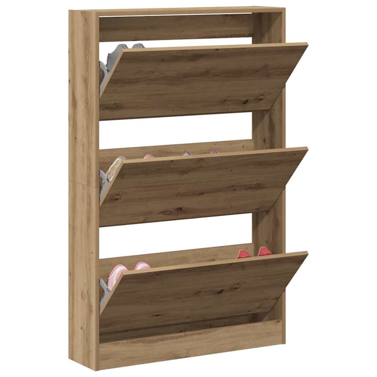 vidaXL Ντουλάπα Παπουτσιών 80 x 21 x 125,5 cm Επεξεργασμένο Ξύλο