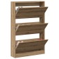 vidaXL Ντουλάπα Παπουτσιών 80 x 21 x 125,5 cm Επεξεργασμένο Ξύλο