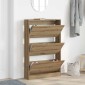 vidaXL Ντουλάπα Παπουτσιών 80 x 21 x 125,5 cm Επεξεργασμένο Ξύλο