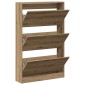 vidaXL Ντουλάπα Παπουτσιών 80 x 21 x 125,5 cm Επεξεργασμένο Ξύλο