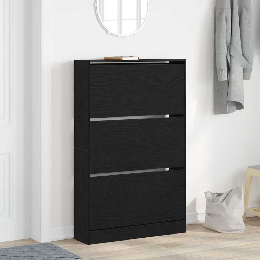 vidaXL Ντουλάπα Παπουτσιών 80 x 21 x 125,5 cm Επεξεργασμένο Ξύλο