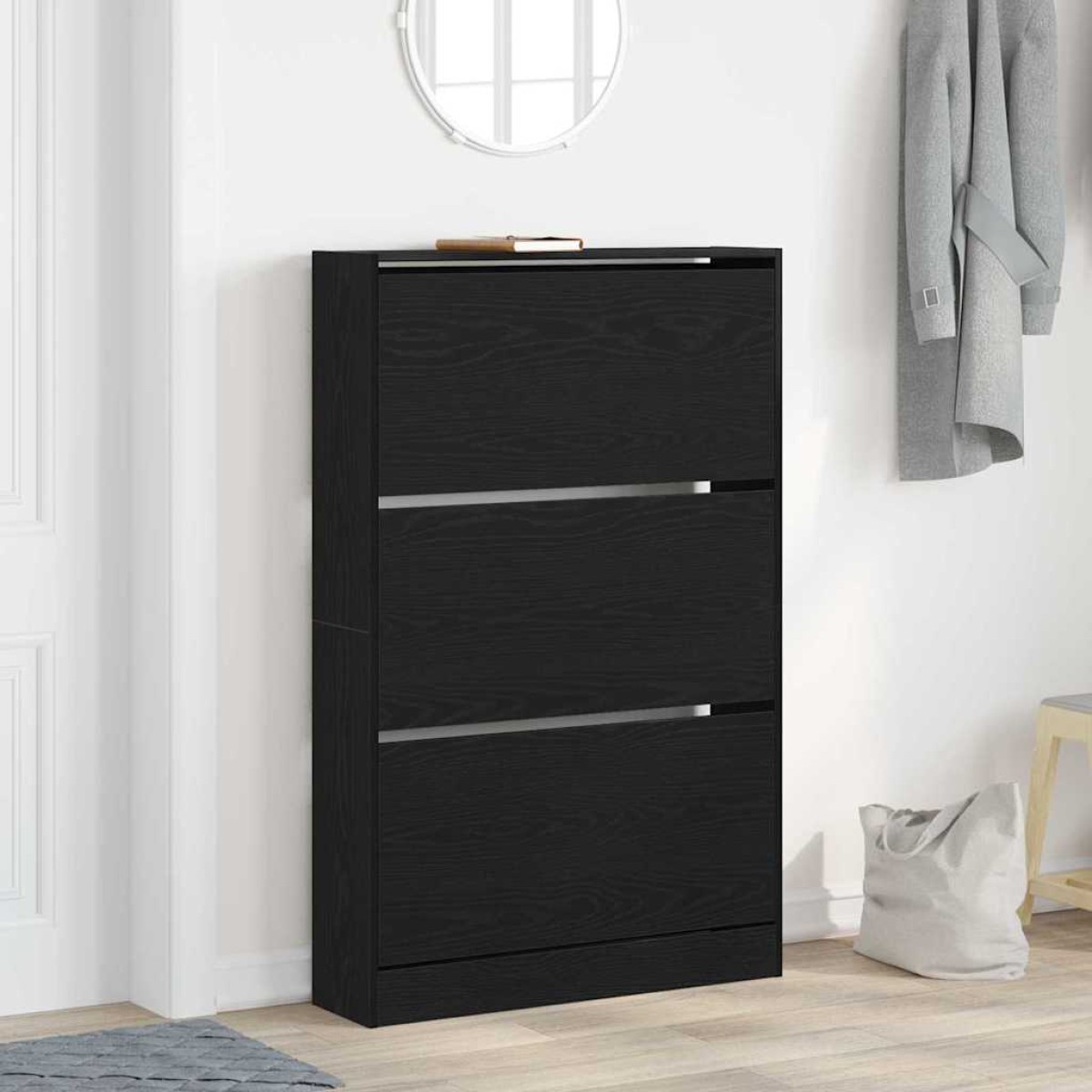 vidaXL Ντουλάπα Παπουτσιών 80 x 21 x 125,5 cm Επεξεργασμένο Ξύλο
