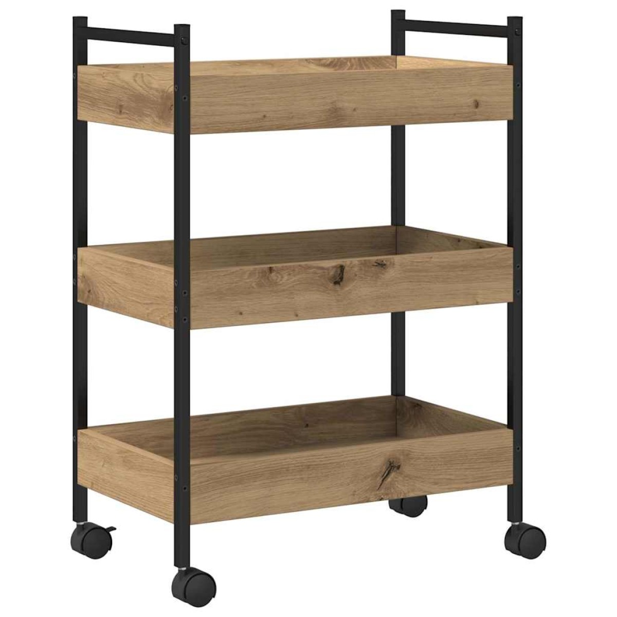 vidaXL Καρότσι Κουζίνας Artisan Oak 50 x 30 x 70 εκ.