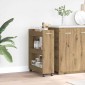 vidaXL Ντουλαπιού (Cabinet) 60 x 22 x 79 εκ Artisan Oak