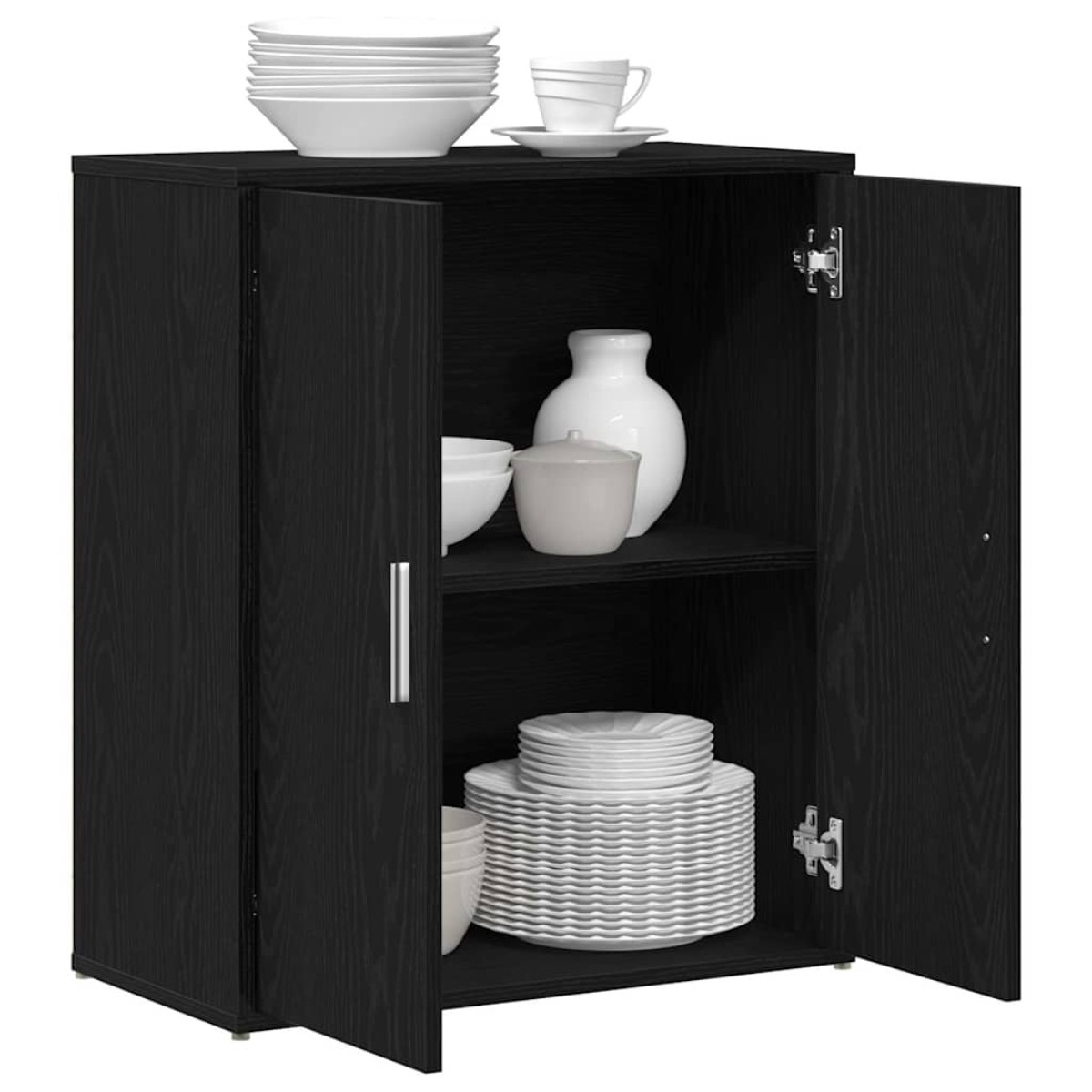 vidaXL Μπουφές Μαύρης Δρυός 60x31x70 εκ. από Τεχνητό Ξύλο