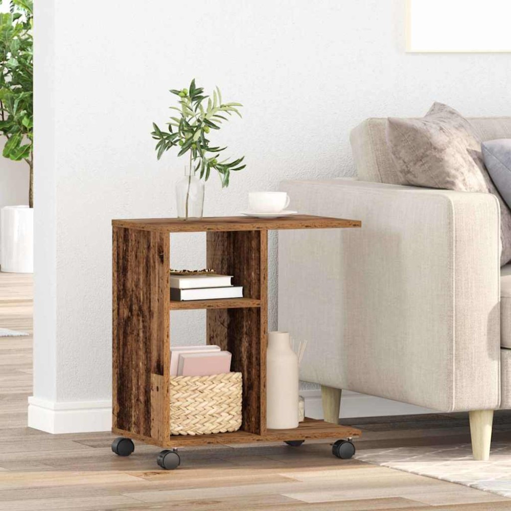 vidaXL Κοντρόλ Τραπέζι Παλαιό ξύλο 50 x 30 x 55 εκ. Επεξεργασμένο Ξύλο