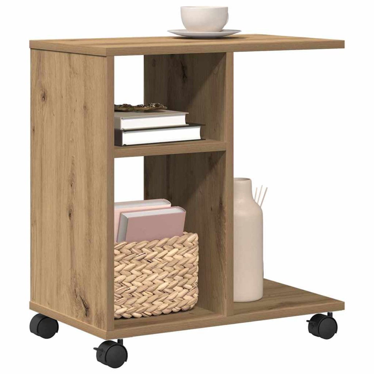vidaXL Κοντρόλ Τραπέζι artisan δρυς 50 x 30 x 55 εκ.