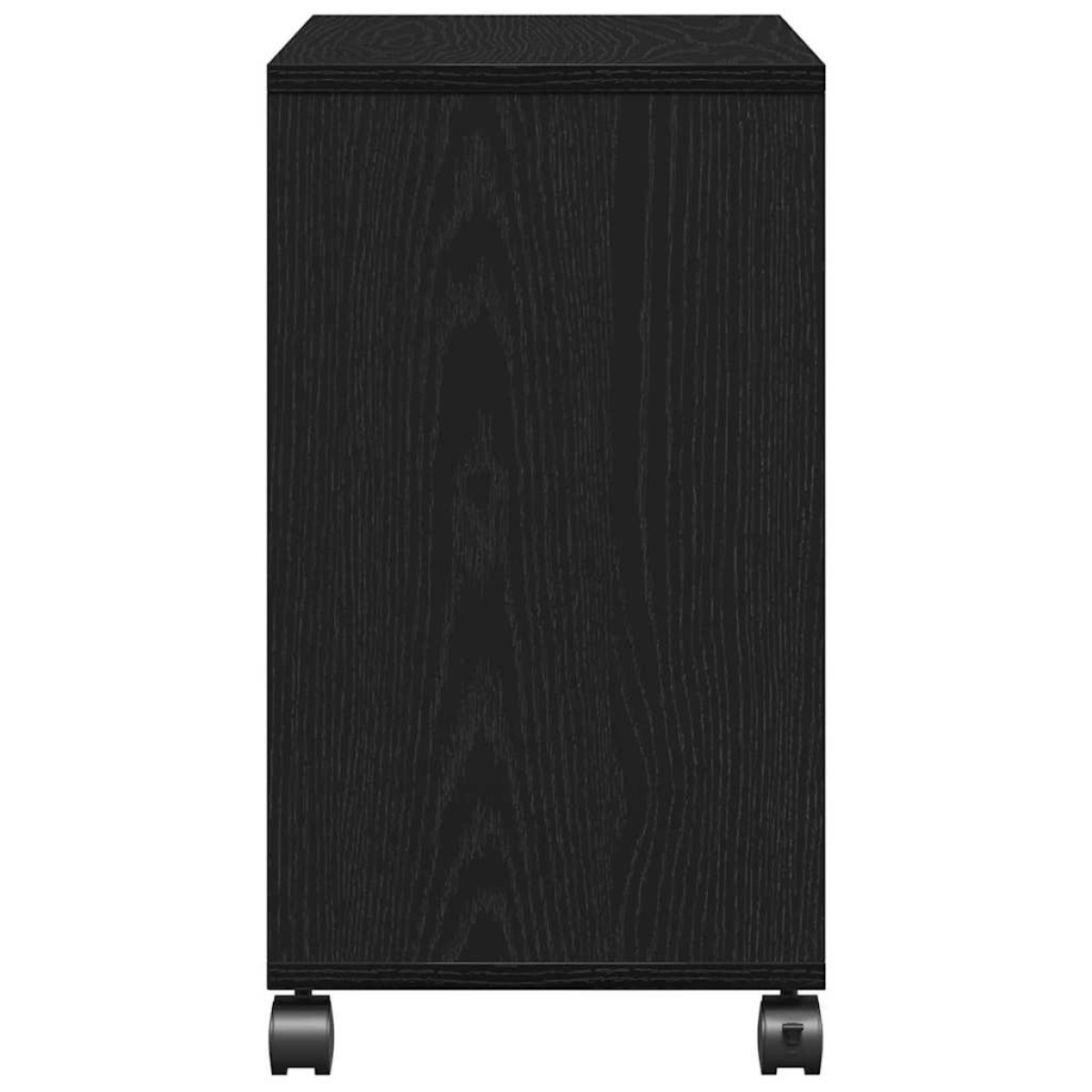 vidaXL Κοντρόλ Τραπέζι Μαύρη δρυς 50 x 30 x 55 εκ. Επεξεργασμένο Ξύλο