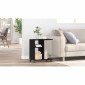 vidaXL Κοντρόλ Τραπέζι Μαύρη δρυς 50 x 30 x 55 εκ. Επεξεργασμένο Ξύλο