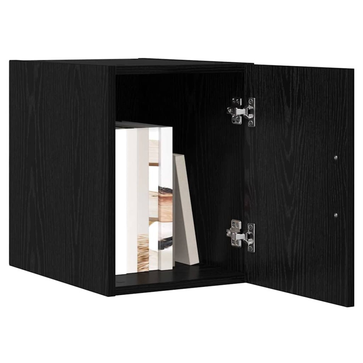 vidaXL Τοίχου Ντουλάπα Μαύρη Οξυά 30 x 42.5 x 39.5 εκ