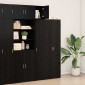 vidaXL Τοίχου Ντουλάπα Μαύρη Οξυά 30 x 42.5 x 39.5 εκ