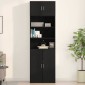vidaXL Ντουλάπα Τοίχου Μαύρη δρυς 70 x 42.5 x 40 εκ.