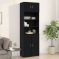 vidaXL Ντουλάπα Τοίχου Μαύρη δρυς 70 x 42.5 x 40 εκ.