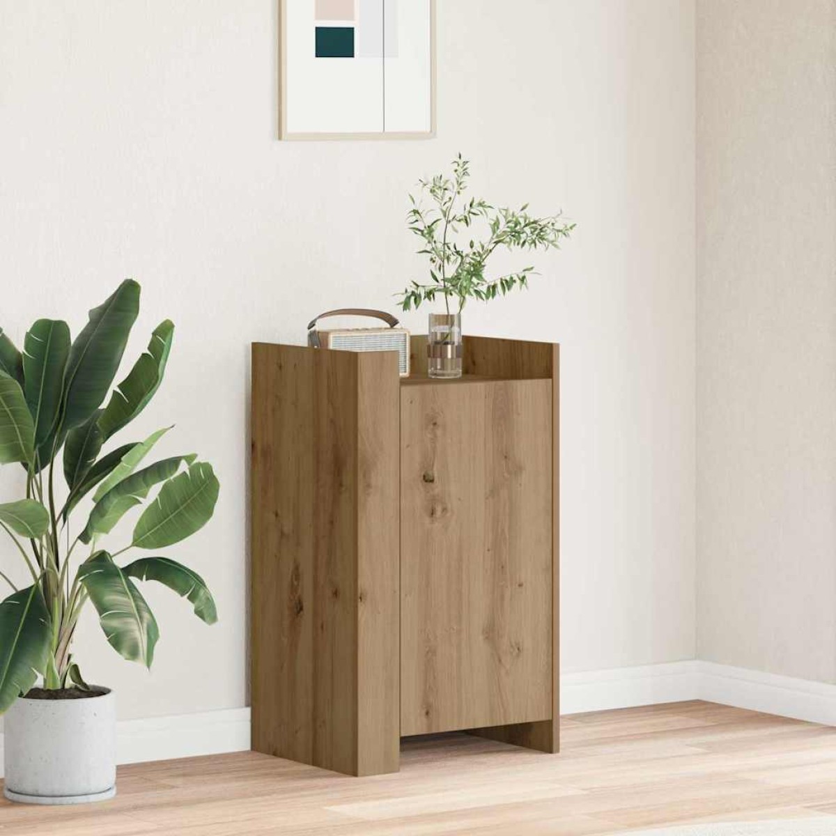 vidaXL Πλαϊνό γραφείο Artisan Oak 45 x 35 x 75 εκ