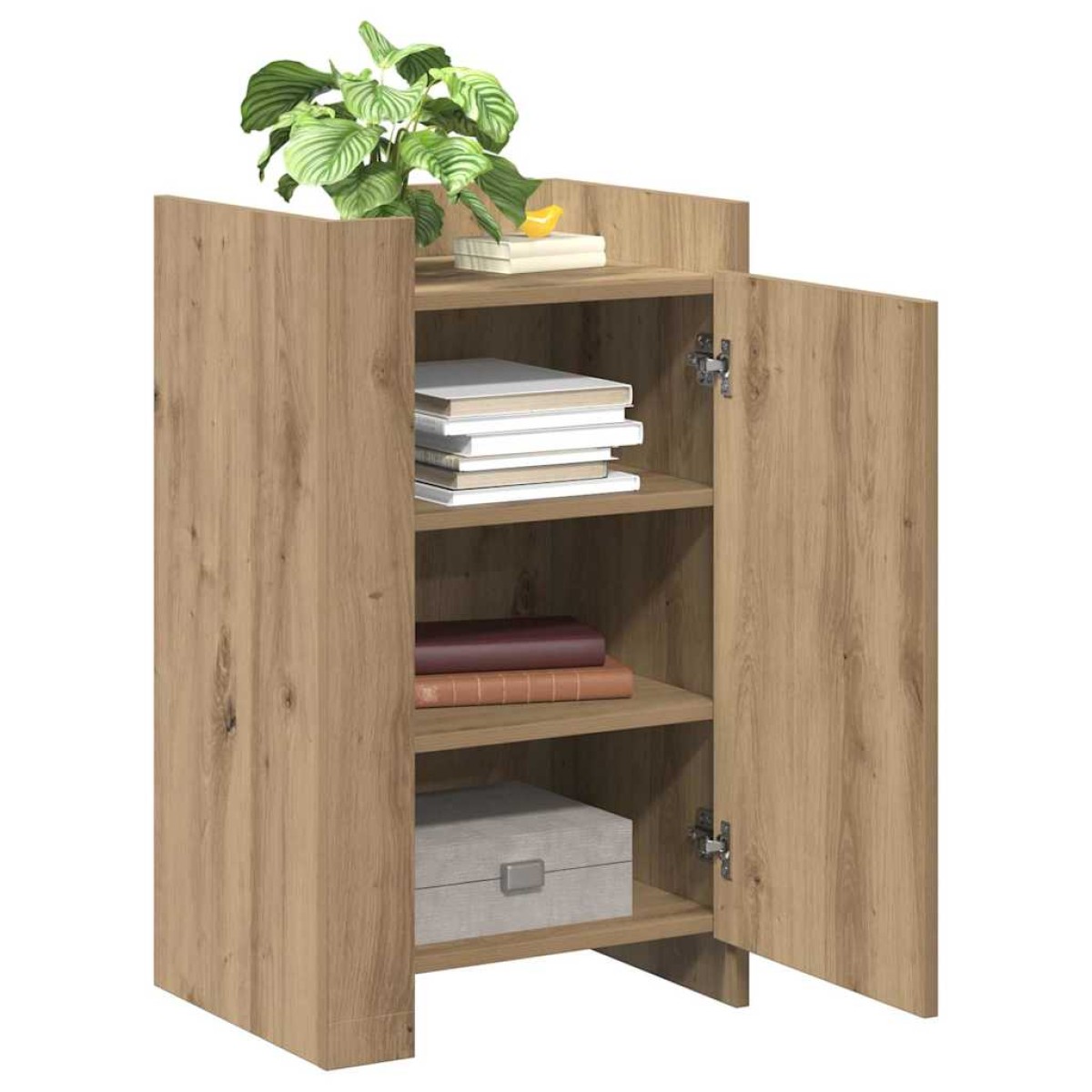vidaXL Πλαϊνό γραφείο Artisan Oak 45 x 35 x 75 εκ