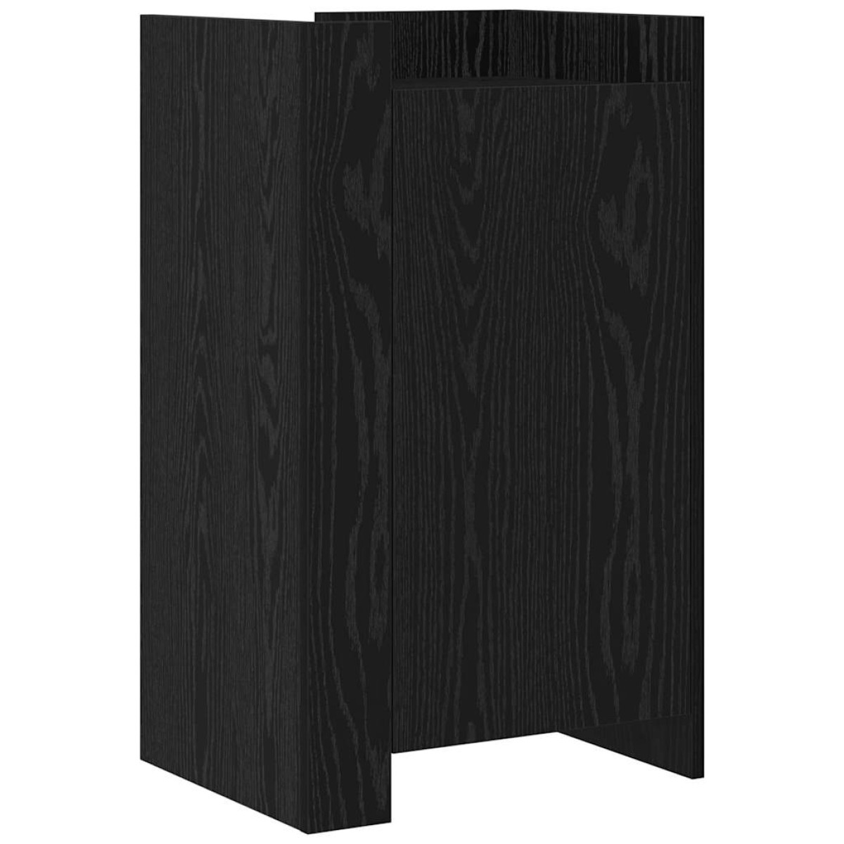 vidaXL Πλαϊνό γραφείο Μαύρη Οξυά 45 x 35 x 75 εκ
