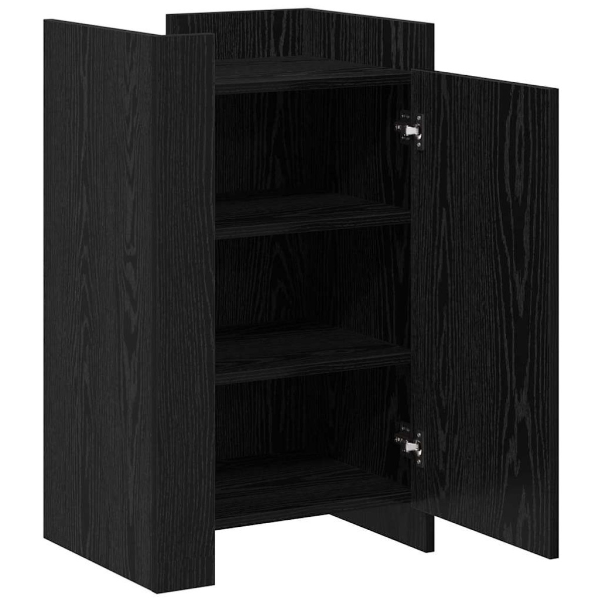vidaXL Πλαϊνό γραφείο Μαύρη Οξυά 45 x 35 x 75 εκ