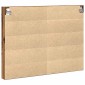 vidaXL Βιτρίνα Επιτοίχιο Παλιό ξύλο 100 x 8,5 x 75 cm