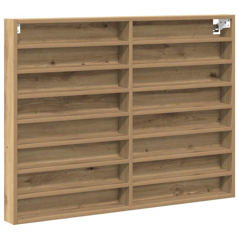 vidaXL Βιτρίνα Επιτοίχιο Artisan Oak 100 x 8,5 x 75 cm