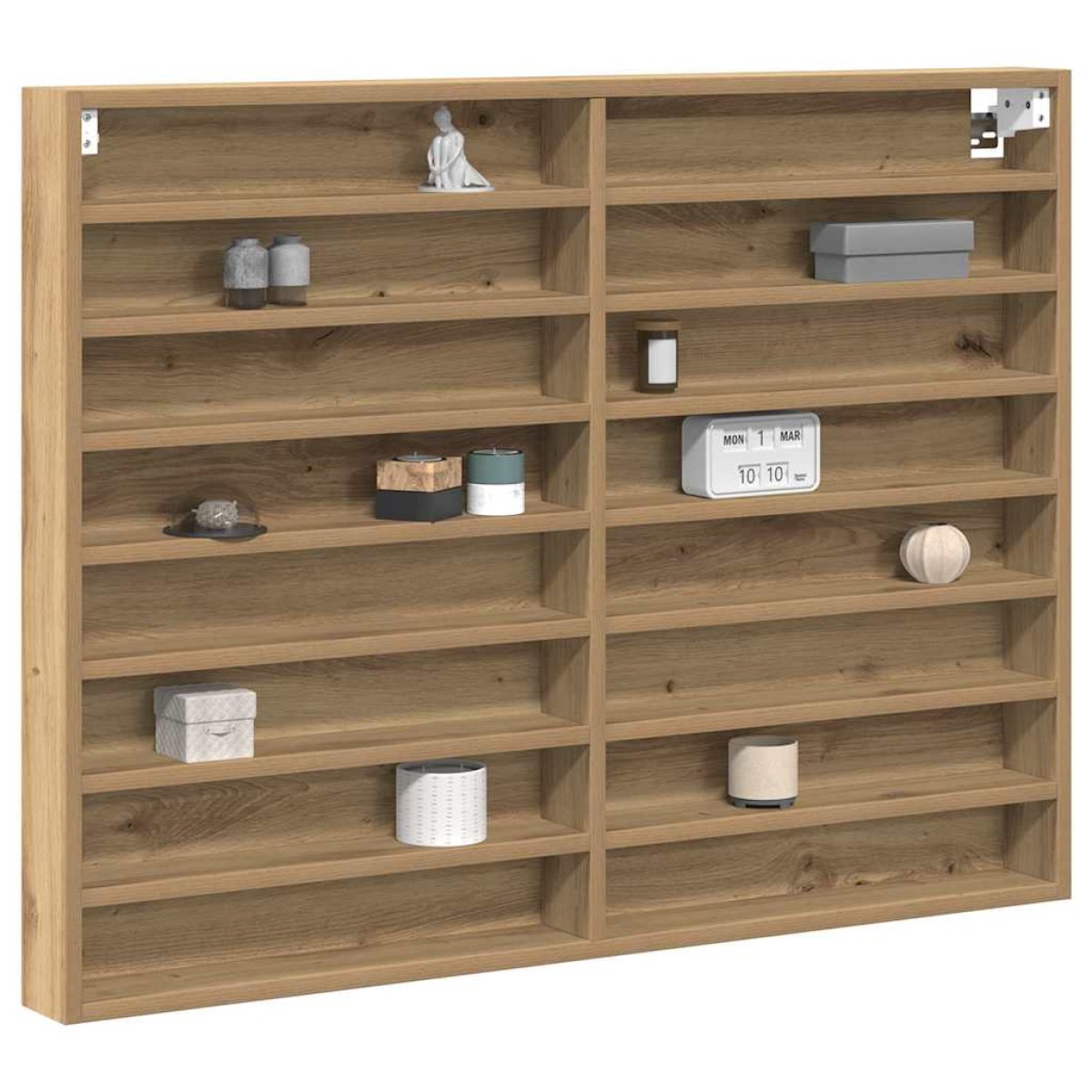 vidaXL Βιτρίνα Επιτοίχιο Artisan Oak 100 x 8,5 x 75 cm
