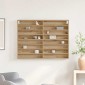 vidaXL Βιτρίνα Επιτοίχιο Artisan Oak 100 x 8,5 x 75 cm