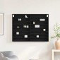 vidaXL Βιτρίνα Επιτοίχιο Μαύρη Οξυά 100 x 8,5 x 75 cm