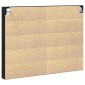 vidaXL Βιτρίνα Επιτοίχιο Μαύρη Οξυά 100 x 8,5 x 75 cm