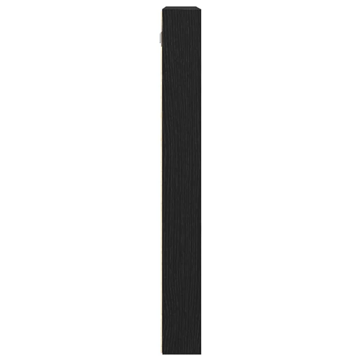 vidaXL Βιτρίνα Επιτοίχιο Μαύρη Οξυά 100 x 8,5 x 75 cm