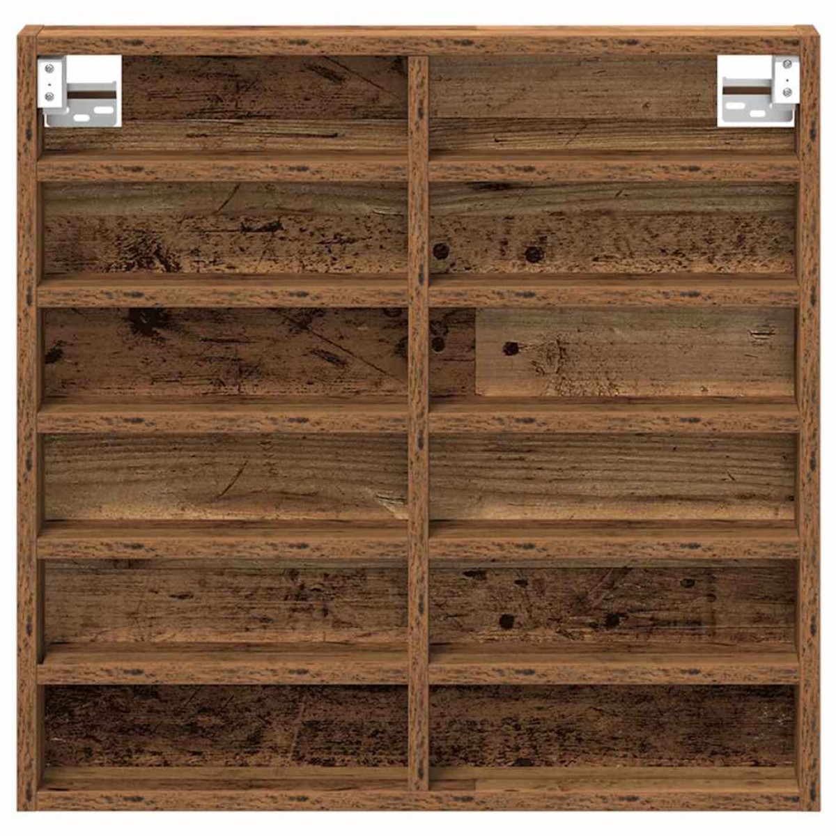 vidaXL Βιτρίνα Επιτοίχιο Παλιό ξύλο 60 x 8,5 x 58 εκ