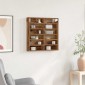 vidaXL Βιτρίνα Επιτοίχιο Παλιό ξύλο 60 x 8,5 x 58 εκ