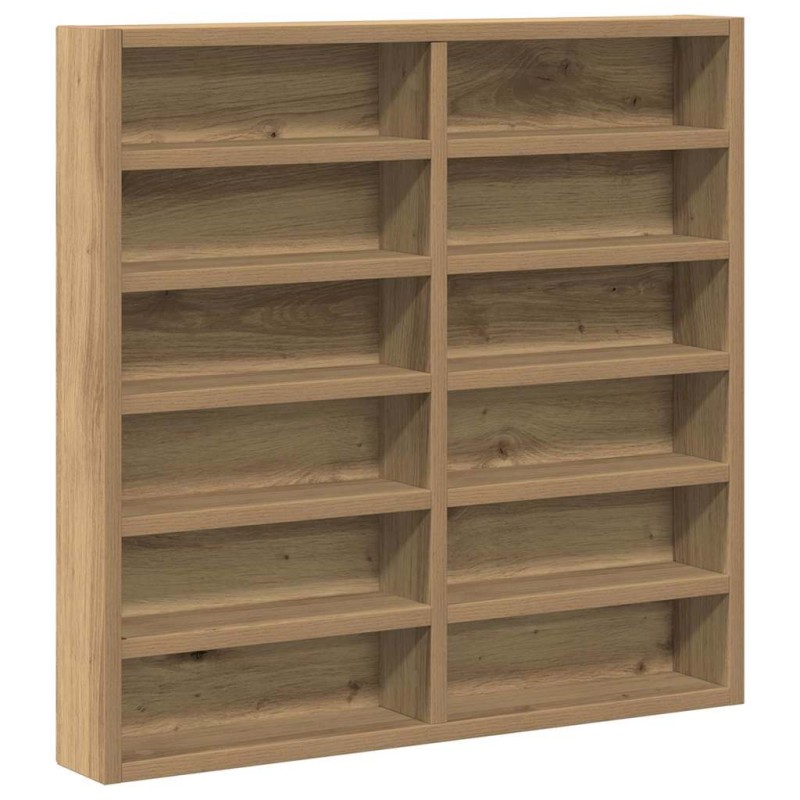 vidaXL Βιτρίνα Επιτοίχιο Artisan Oak 60 x 8,5 x 58 εκ